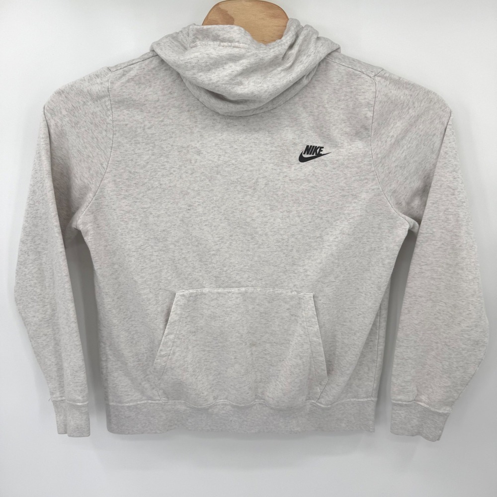 Nike Hoodie Womens L Grey Sportswear Essential BV4526-051 Fleece Pullover Logo‎